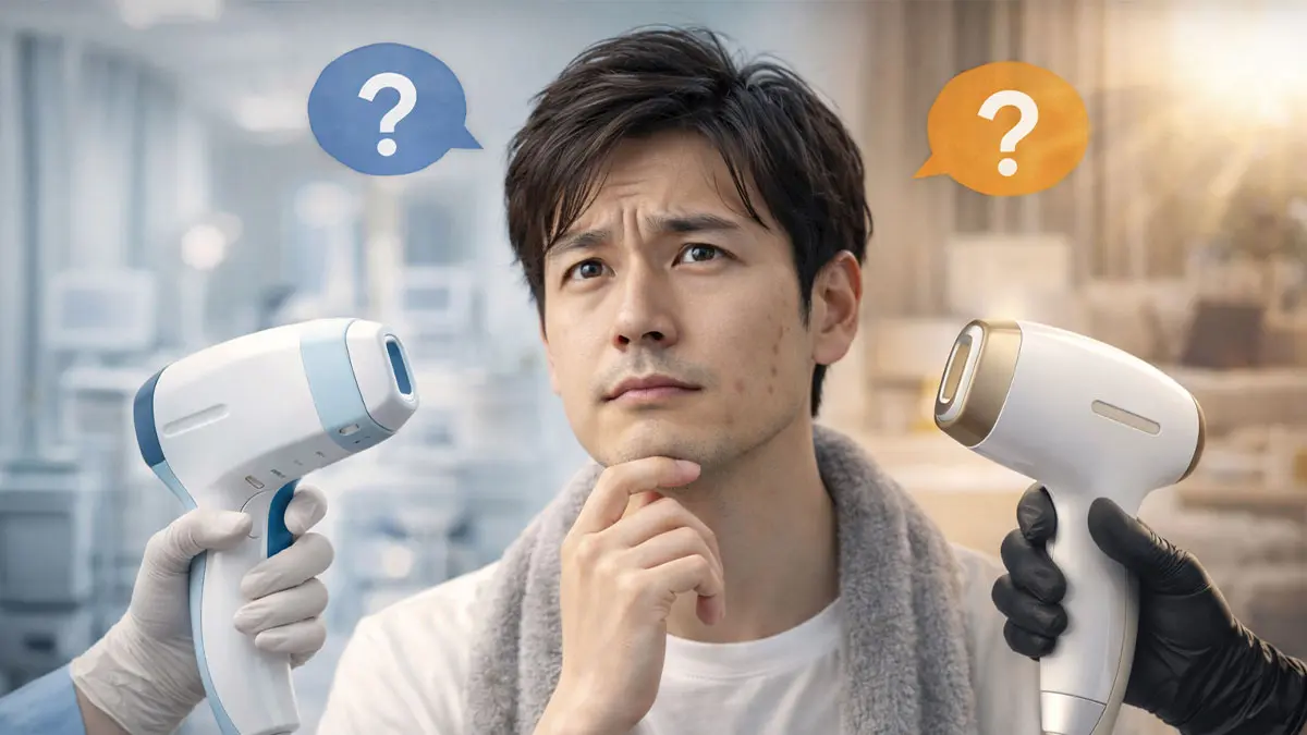 ヒゲ脱毛ガイド（医療 vs サロン）